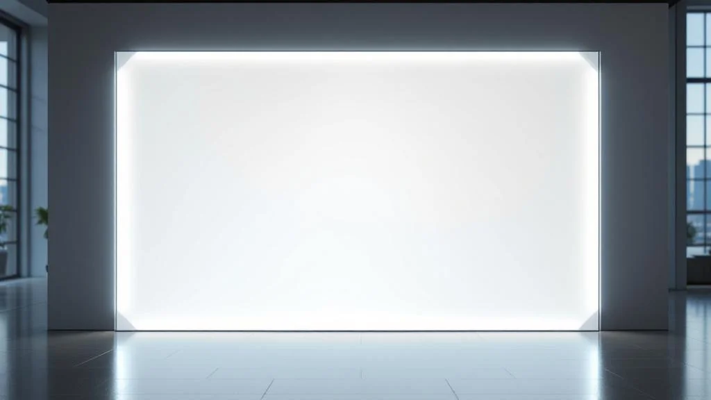 Panneau backlit lumineux professionnel pour communication visuelle en entreprise