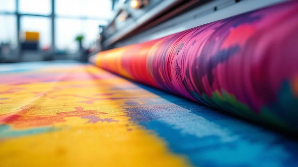 Impression professionnelle sur structure gonflable technique avec équipement de haute précision