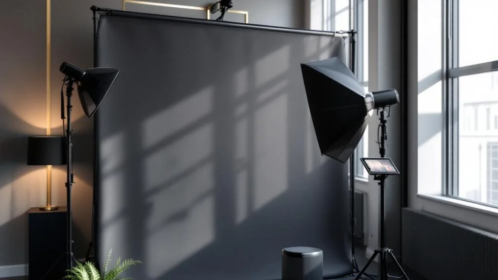 Installation photobooth professionnel pour événement d'entreprise avec borne interactive et impression instantanée