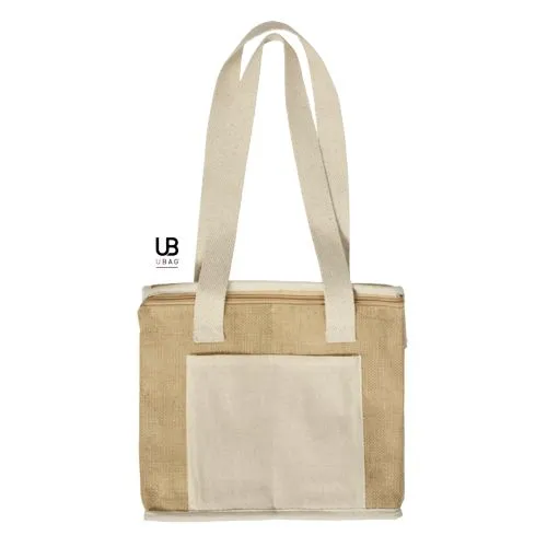 Sac Isotherme Jute et Coton Personnalisable Calgary