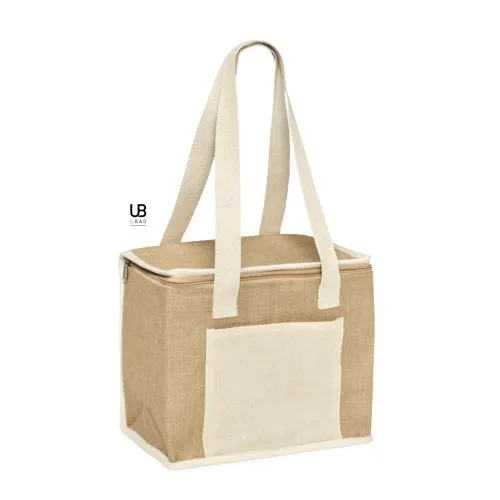 Sac Isotherme Jute et Coton Personnalisable Calgary