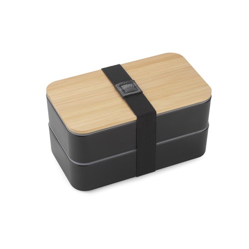 Lunch Box Personnalisable SINGLE 650ml - Couvercle Bambou