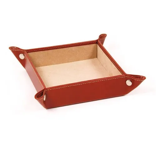 Vide-poches personnalisable en simili cuir - 18x12cm