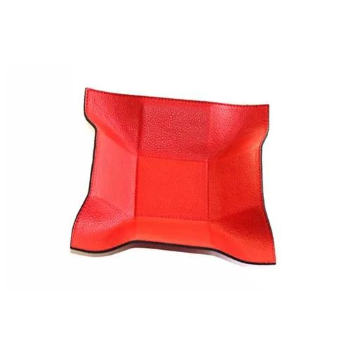 Vide-poches personnalisable en simili cuir - 18x12cm