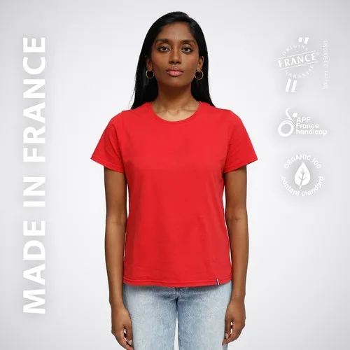 T-Shirt Femme Col Rond Coton Bio Personnalisable