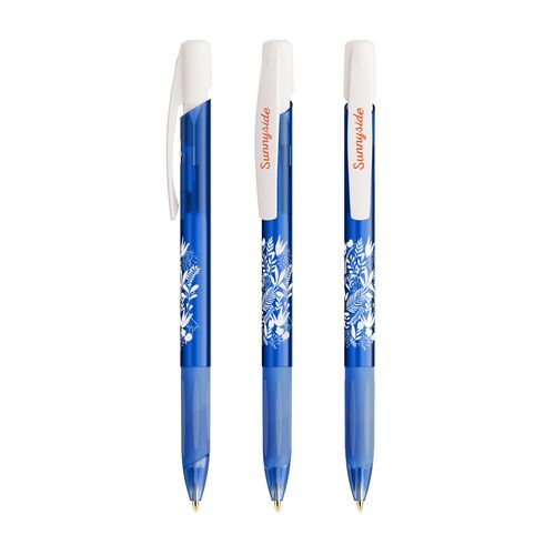 Stylo Bille Personnalisable Media Clic Grip - Mécanisme Rétractable