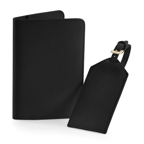 Set de 2 Étiquettes Bagage Simili Cuir Personnalisables