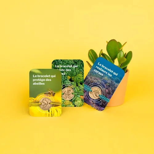 Bracelet Solidaire Océan Personnalisable - Bois Français Gravé