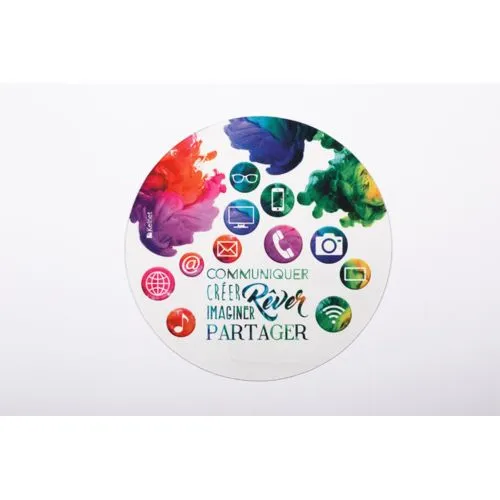 Tapis de souris 2 en 1 microfibre : bureau et nettoyage d'écran