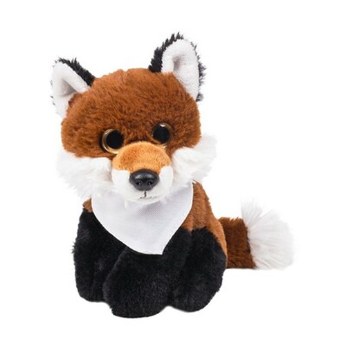 Peluche Renard Personnalisable avec Foulard Imprimable - 14 cm