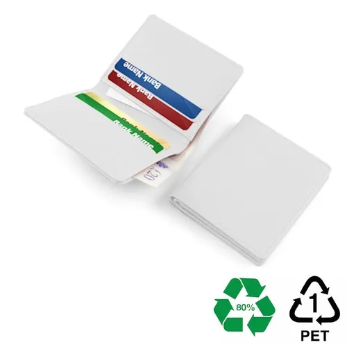 Porte-cartes publicitaire en rPET recyclé - 6 cartes