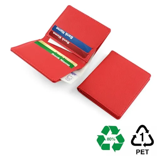 Porte-cartes publicitaire en rPET recyclé - 6 cartes