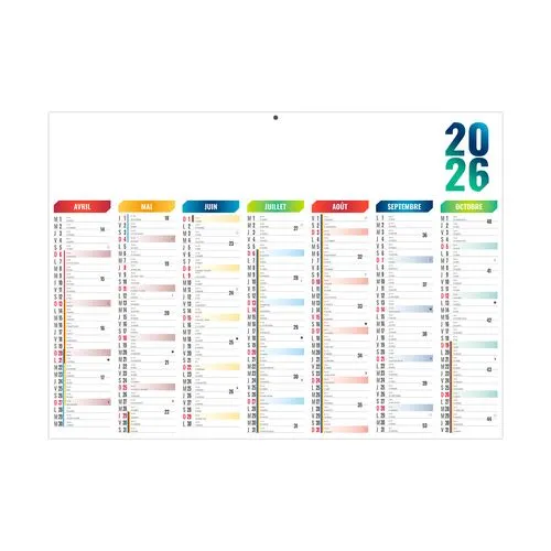 SCO-ARLEQUIN 2026 - MIDI 430 x 335 mm - LEGER 400G - SANS MARQUAGE - 1 TROU EN TETE