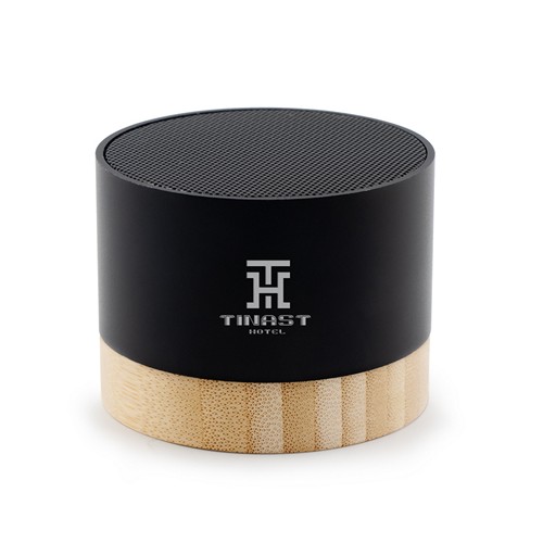 Enceinte Bluetooth 3W Aluminium Recyclé et Bambou Personnalisable