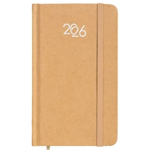 Agenda Quotidien 2026 Personnalisable - Couverture PU Résistante