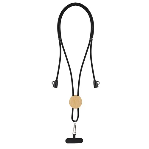 Câble de Charge Écologique Bambou avec Support Téléphone Personnalisable