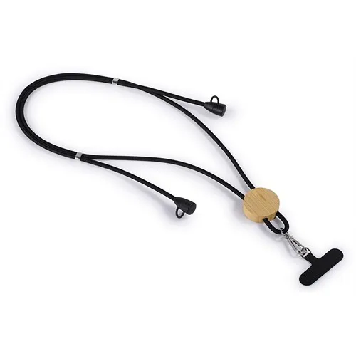 Câble de Charge Écologique Bambou avec Support Téléphone Personnalisable