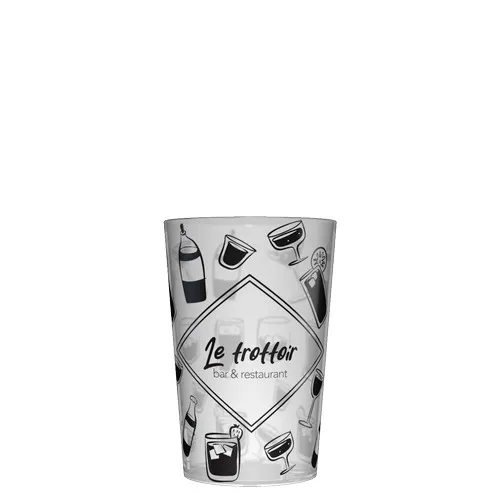 Gobelet réutilisable personnalisé 25-28cl - Quadrichromie