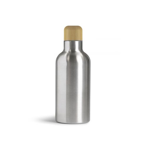 Gourde Inox 500ml Personnalisable - Design Bambou & Acier