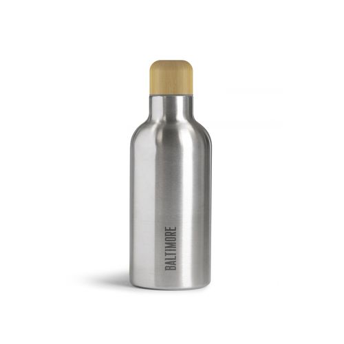 Gourde Inox 500ml Personnalisable - Design Bambou & Acier