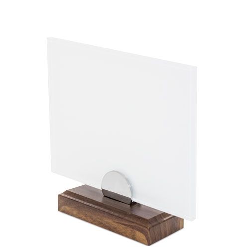Trophée Verre et Bois Personnalisable 22x17cm - Format Modulable