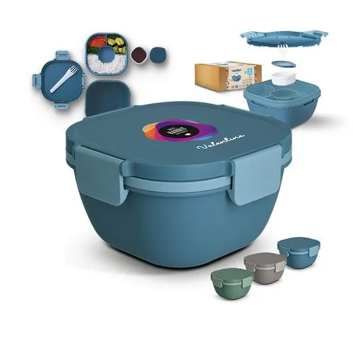 Lunch Box Multi-Compartiments 1700ml Personnalisable avec Couverts