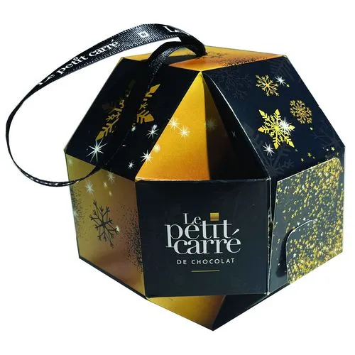 Boule de Noël Personnalisable 11 cm avec Chocolats Assortis - 75g
