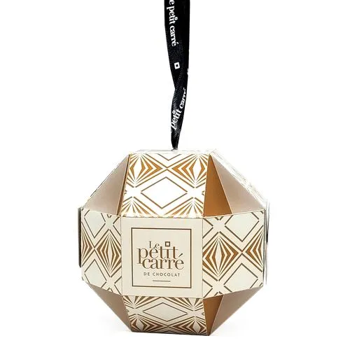 Boule de Noël Personnalisable 11 cm avec Chocolats Assortis - 75g