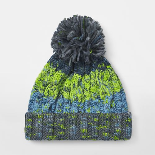 Bonnet à pompon enfant personnalisable - Maille torsadée chaude