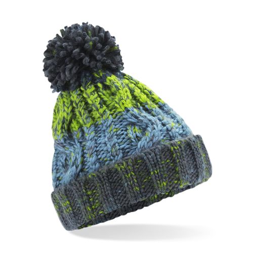 Bonnet à pompon enfant personnalisable - Maille torsadée chaude