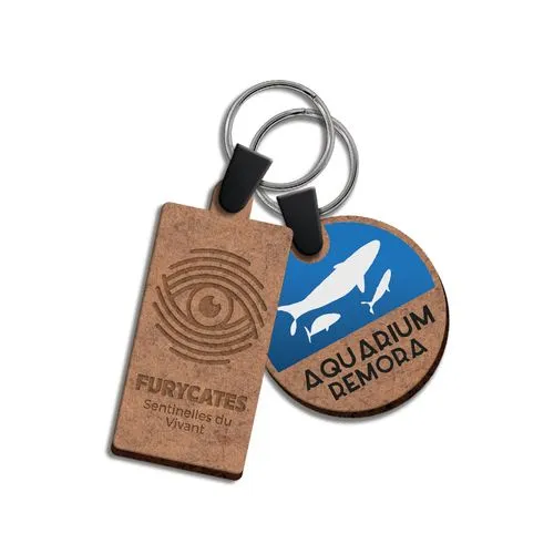 Porte-clés personnalisé MDF 3mm - Découpe sur mesure dès 100 ex