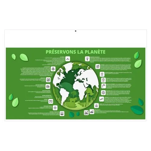 ART DE LA RUE 2026 - MAXI 650 x 405 mm - LEGER 400G - DOS MONDE - SANS MARQUAGE - 1 TROU EN TETE