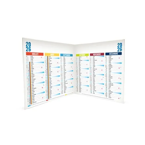 ECOMAX VERT 2026 RECTO SEUL - MAXI LEGER SOUPLE - 650x405MM - SANS MARQUAGE - 1 TROU EN TETE