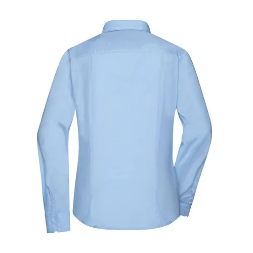 Chemise femme à manches longues en Micro-Twill