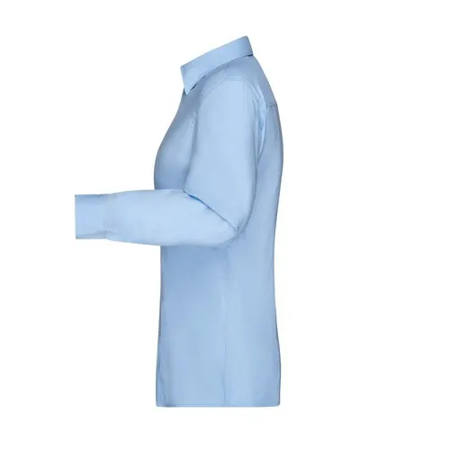 Chemise femme à manches longues en Micro-Twill