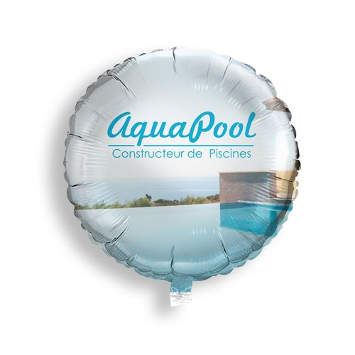 Ballon Mylar Personnalisable 45 cm - Gonflable Hélium ou Paille