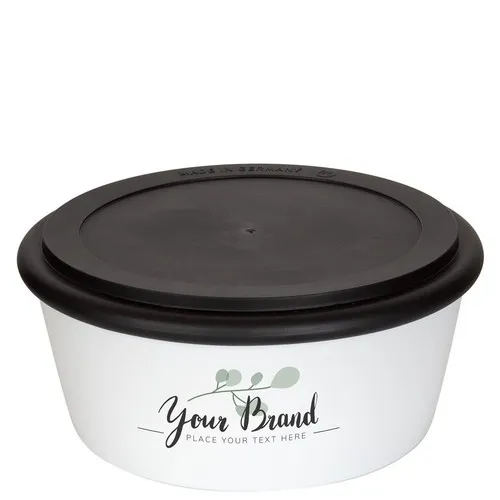 Bol Isotherme Personnalisable Bowl2Go - Porcelaine avec Couvercle