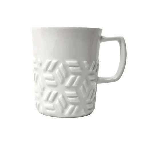 Mug Prestige Relief 230ml Or Nanométallique - Porcelaine Haut de Gamme