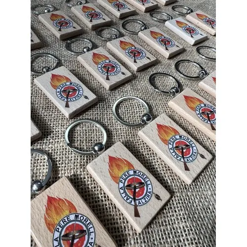 Porte-clés Écologiques en Bois Personnalisés - Impression UV