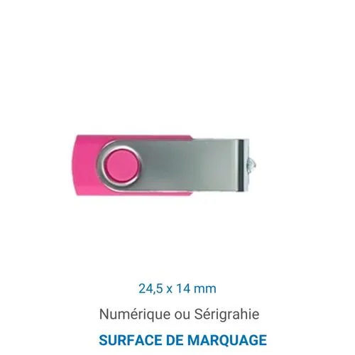 Clé USB Twister 2.0 Import Blanc 16 GO