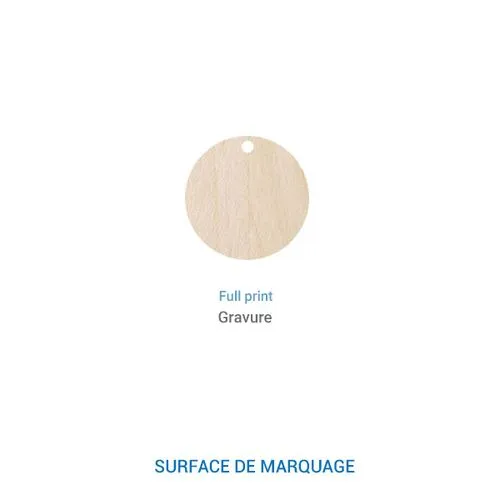 Jeton de caddie BOIS FAIT EN FRANCE