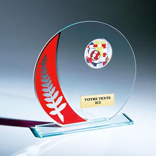 Trophée en Verre Personnalisable - 3 Tailles Disponibles