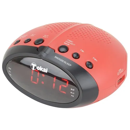 Radio-réveil FM/DAB+ ET USB DE CHARGE NOIR