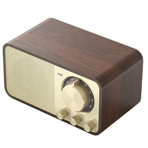 Radio Bluetooth Bois Personnalisable - Enceinte Rétro 5W