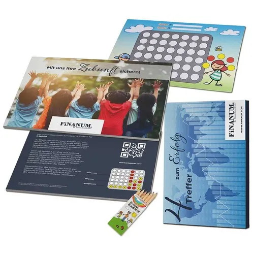 Bloc Puissance 4 Personnalisé - Jeu Publicitaire Format A5