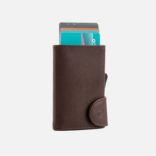 Porte-cartes aluminium anti-RFID personnalisable - Protection premium