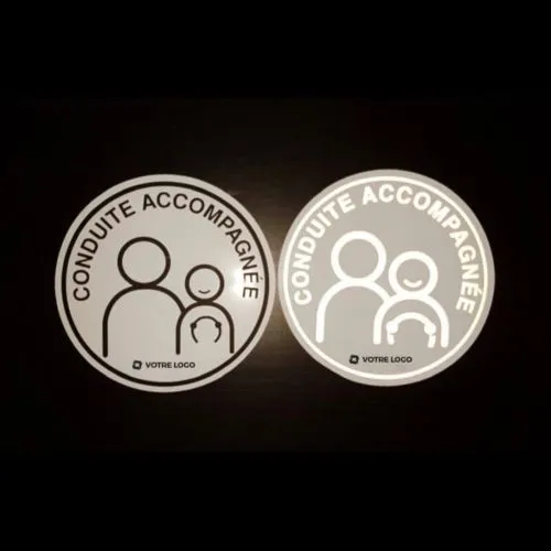 Disque A Réfléchissant Personnalisable pour Auto-École et Formation