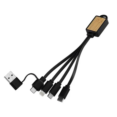 Câble 4-en-1 Jacquard Personnalisable - Charge Rapide 60W