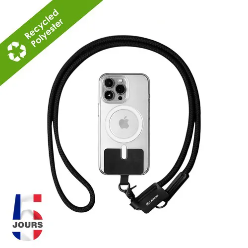 WEI Sangle de téléphone NOIR STOCK FRA