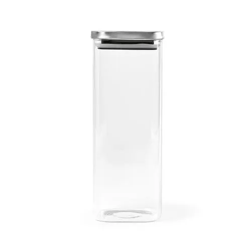 Bocal Delacroix 2100 verre borosilicaté 2130 ml, couvercle rInox
